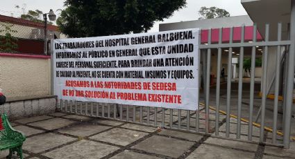 Gob-CDMX mantiene diálogo con personal que protesta en Hospital Balbuena