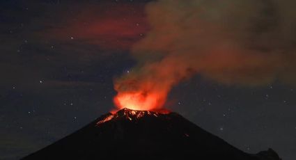 Popocatépetl registra explosión con fragmentos incandescentes (VIDEO)