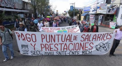 Por paro en Michoacán, descontarán salario a mil 300 maestros faltistas