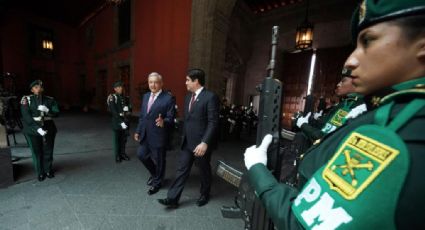 AMLO recibe al presidente de Costa Rica en Palacio Nacional