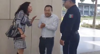 Mujer enfrenta a abogado que la grabó por debajo de la falda (VIDEO)