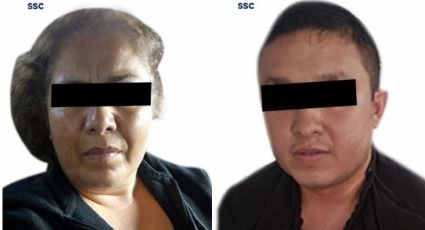 Detienen policías de la SSC a pareja por robo a cuentahabiente