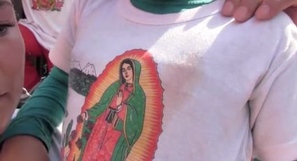"Aparece" imagen de la Virgen de Guadalupe en playera (VIDEO)