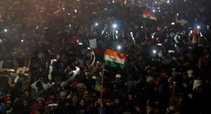 Celebra India el Año Nuevo 2020 en medio de protestas por ley de migración (VIDEO)