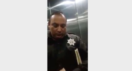 Captan a mando de la policía de Tlalnepantla recibiendo “moche”; fue despedido
