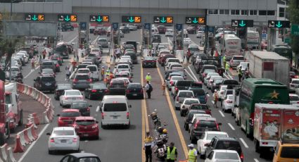 Autopistas México-Puebla y México-Cuernavaca registran carga vehicular