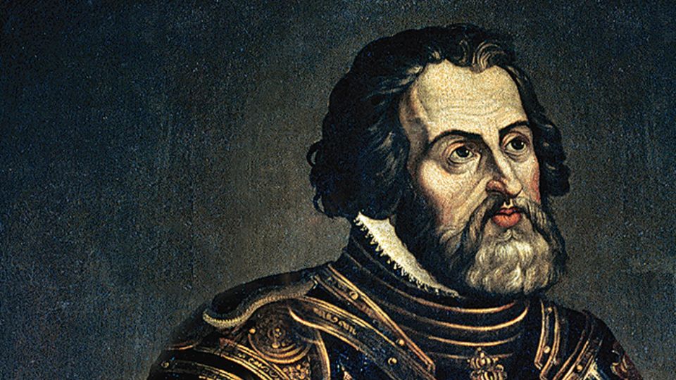 Hernán Cortés, conquistador español.