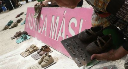 IMSS condena robo de 8 pares de zapatos del monumento a Guardería ABC