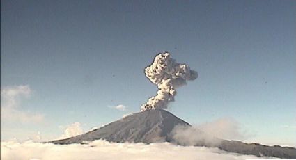Registra explosión el Popocatépetl