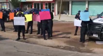 Policías federales del destacamento de Acambay, Edomex, se suman a protestas