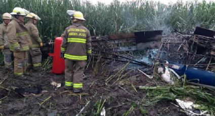 Avioneta se desploma en Jalisco; el piloto falleció calcinado