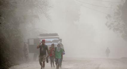 Manila se cubre con cenizas de volcán y declara alerta roja (FOTOS)