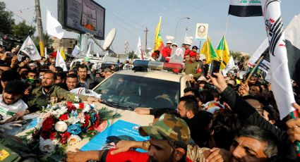 Iraquíes despiden a Qasem Soleimani durante procesión en Bagdad