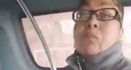 Mujer asalta camión y llora para que la dejen ir