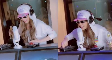 ¡Como DJ! Thalía toca “Tusa” en TikTok