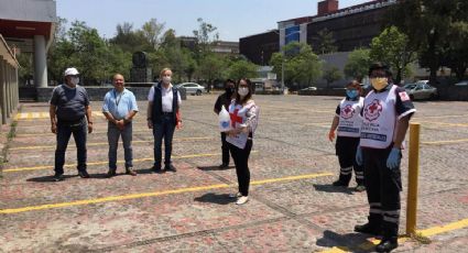 Dona UNAM 100 galones de gel antiséptico a la Cruz Roja Mexicana