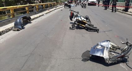 Policía de inteligencia derrapa en su motocicleta y pierde la vida