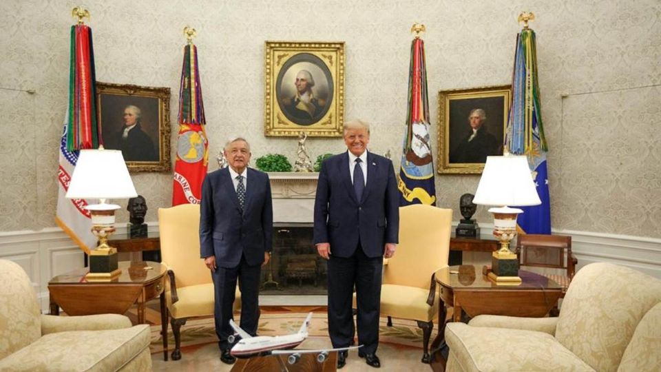 Andrés Manuel López Obrador, presidente de México, y Donald Trump, expresidente de EU.