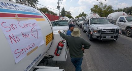 Gaseros provocan caos vial en el Valle de México