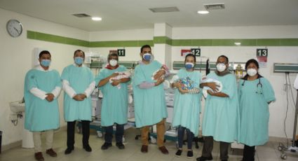 Nacen cuatrillizos en hospital del IMSS en Sonora