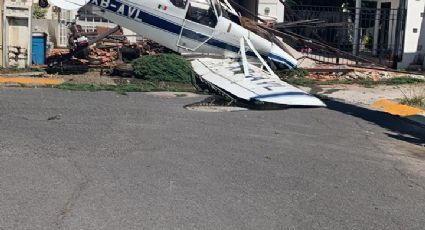Avioneta se desploma sobre fraccionamiento de Celaya