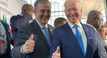 G-20: Ebrard presume fotos con Joe Biden y Narendra Modi