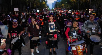 Marcha de catrinas evidencia feminicidios en México