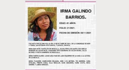 Desaparición de Irma Galindo, defensora de los bosques