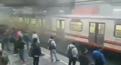 Reportan humo en un convoy en la estación Pantitlán del metro