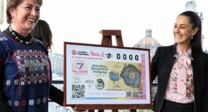 Develan billete de Lotería Nacional por 500 años de resistencia indígena