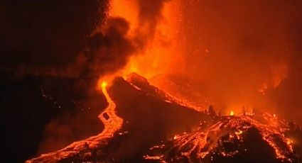 Suman 5 mil evacuados por erupción volcánica en España