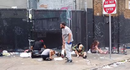 ¡Vida Zombie en Filadelfia! Las escalofriantes imágenes del mundo de las drogas en video