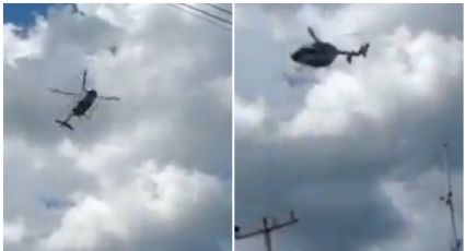 Momento exacto en que helicóptero de la Marina se desploma en Tabasco