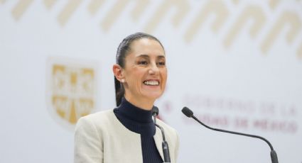Claudia Sheinbaum niega fondo político en retiro de mega lona de Sandra Cuevas