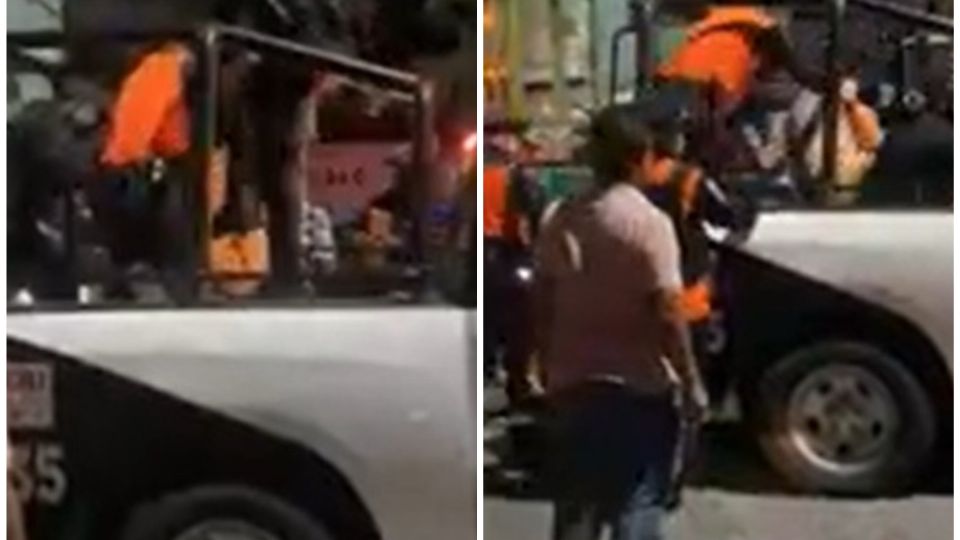 Captan a policías de Monterrey en un arresto con posible exceso del uso de la fuerza.