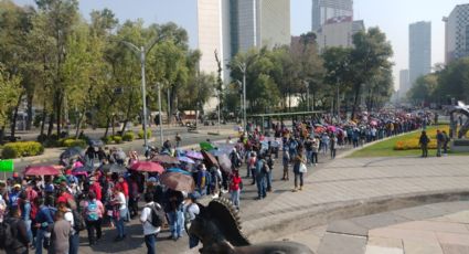 Marchan docentes de la CNTE como jornada nacional de lucha
