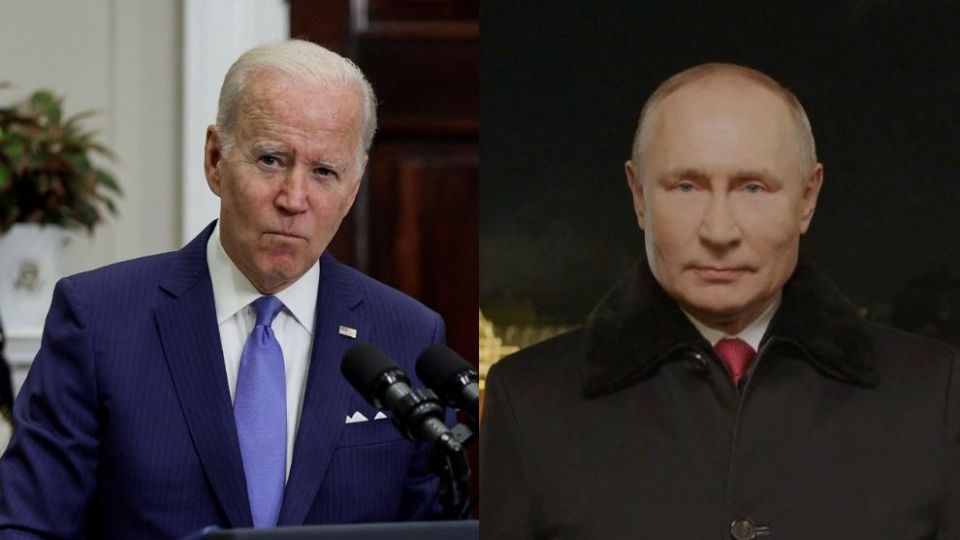 Joe Biden, presidente de EU; Vladimir Putin, presidente de Rusia.