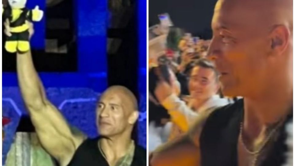 Dwayne Johnson se mostró muy feliz con su visita en México para promocionar la película de Black Adam.