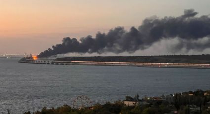 Así fue la explosión del puente de Crimea (VIDEOS)