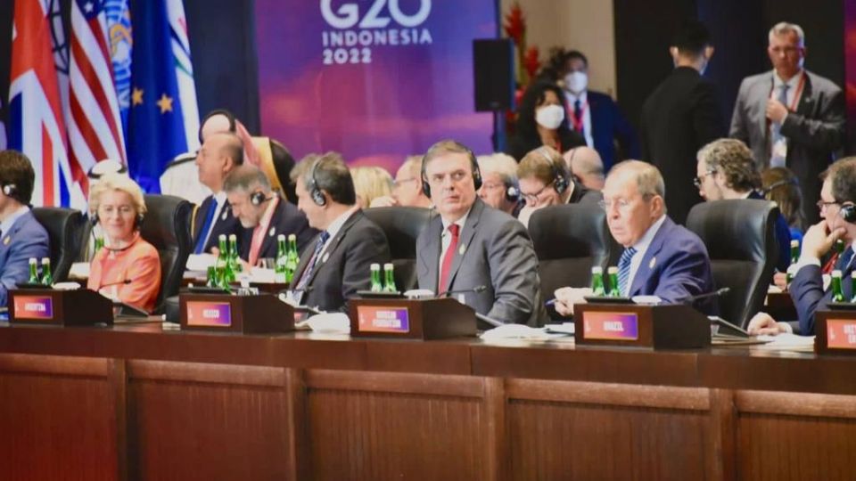 Marcelo Ebrard habló de seguridad alimentaria y energética en la Cumbre de Líderes del G20.