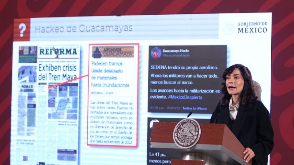 Ana Elizabeth García Vilchis presentó la sección Quién es quién en las mentiras.