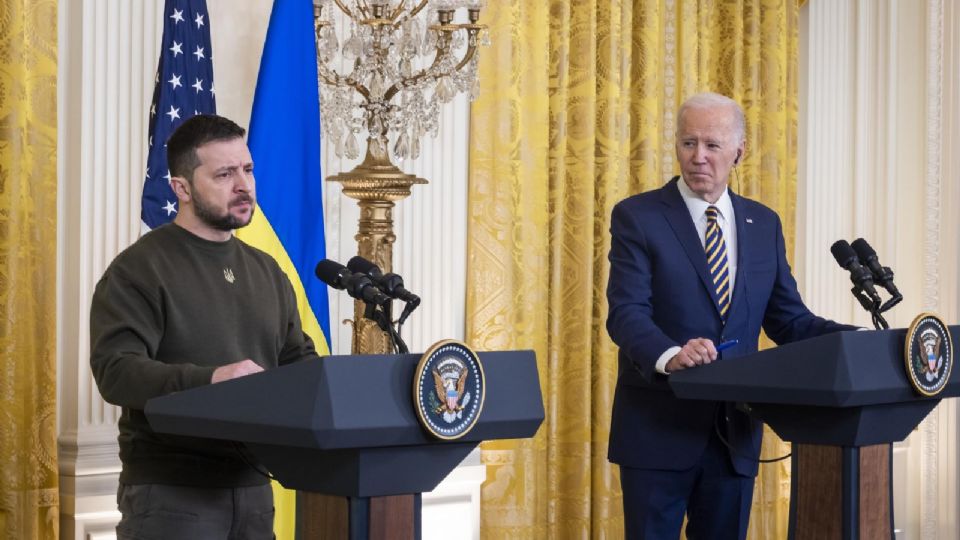 Volodímir Zelenski visitó al presidente de EU, Joe Biden en la Casa Blanca.