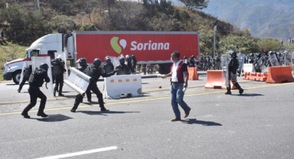 Normalistas de Ayotzinapa se enfrentaron a la Guardia Nacional en Guerrero