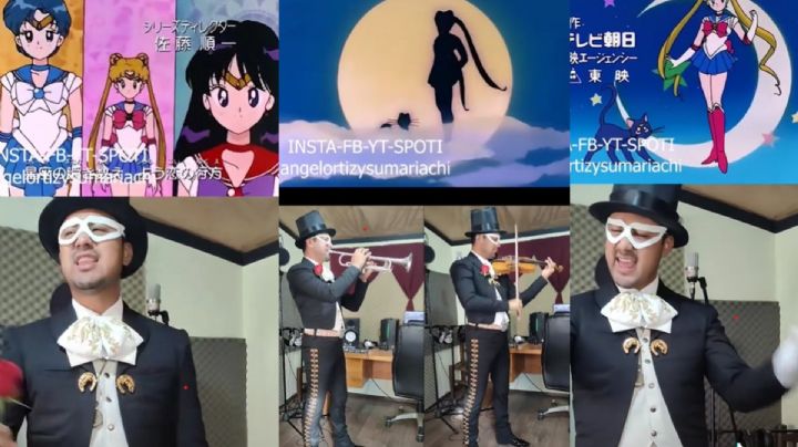 Mariachi otaku hace versión de Sailor Moon y se vuelve viral en TikTok: VIDEO