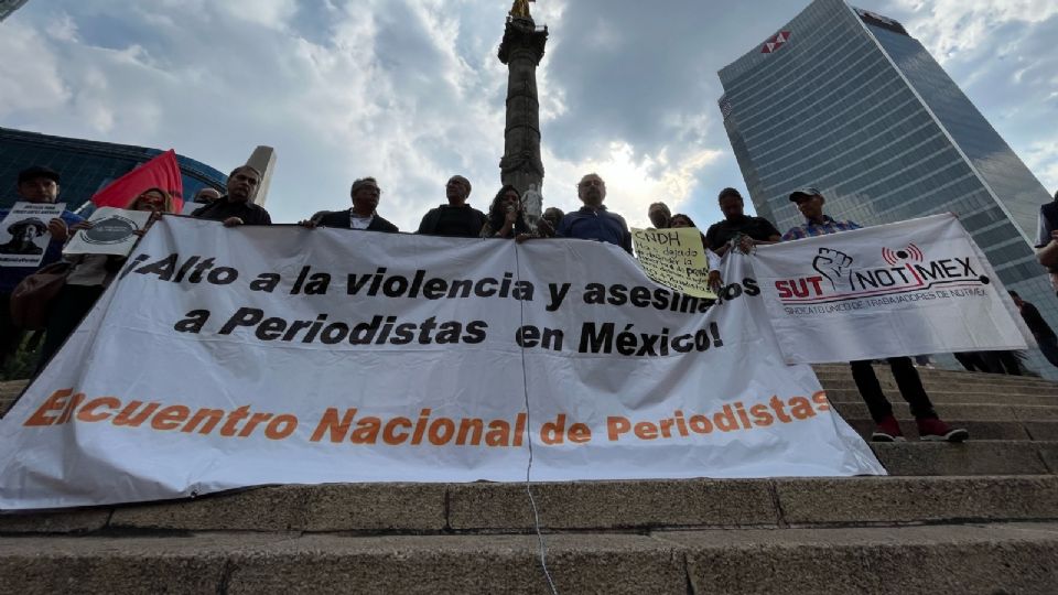 Protesta periodistas.