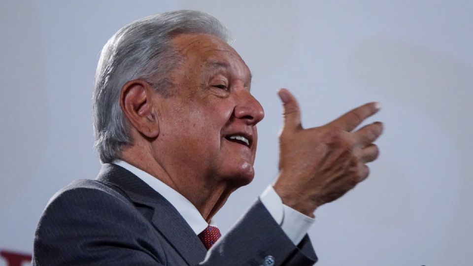 Andrés Manuel López Obrador durante la conferencia matutina.