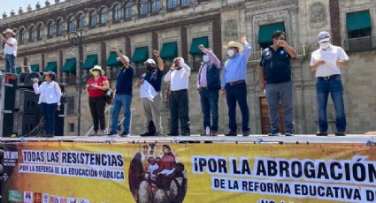 CNTE instala plantón en el Zócalo; realizará protestas durante tres días