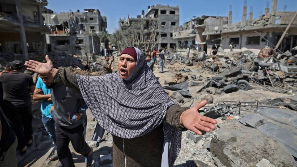 Una mujer palestina en pleno conflicto con Israel