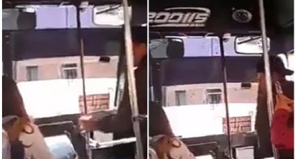 Chofer de microbús es captado tomando bebidas alcohólicas mientras maneja: VIDEO