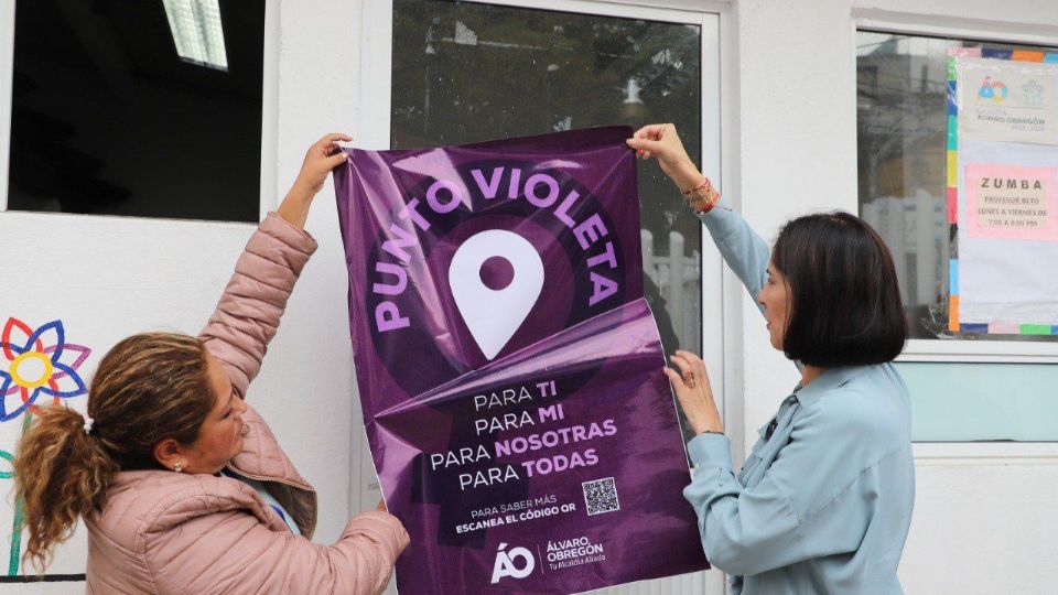 Instalan más de 100 Puntos Violeta en alcaldía Álvaro Obregón.